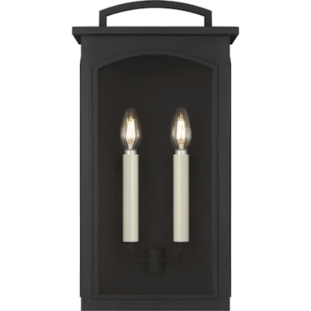 Visual Comfort Modesto 2 Light 20" Tall Wall Sconce Textured Black
