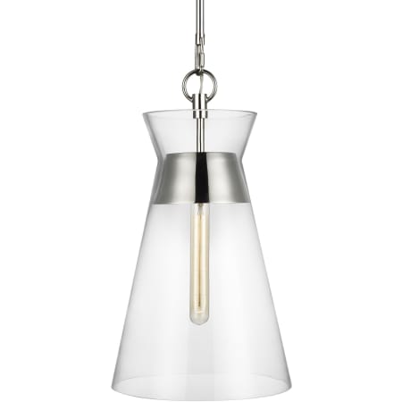 Visual Comfort Atlantic 11" Wide Pendant Polished Nickel