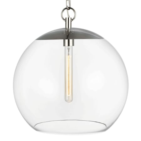 Visual Comfort Atlantic 16" Wide Pendant Polished Nickel