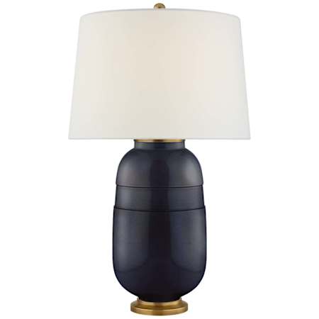 Visual Comfort Newcomb 30" Tall Vase Table Lamp Mixed Blue Brown