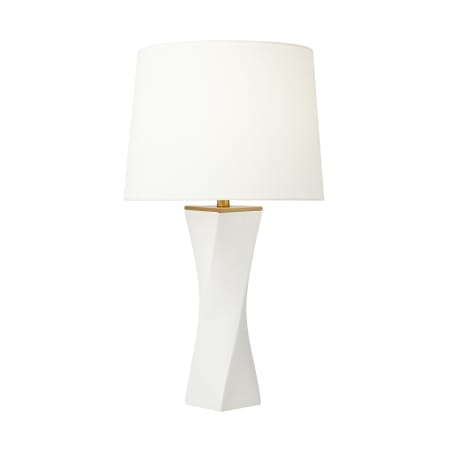 Visual Comfort Lagos 28" Tall LED Accent Table Lamp White Leather