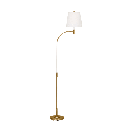 Visual Comfort Belmont 71" Tall Arc Floor Lamp Burnished Brass