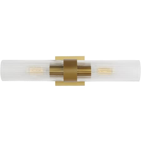 Visual Comfort Geneva 2 Light 5" Wide Bath Bar Burnished Brass