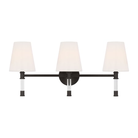 Visual Comfort Hanover 3 Light 25" Wide Vanity Light Aged Iron