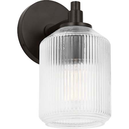 Visual Comfort Barstow 9" Tall Bathroom Sconce Aged Iron