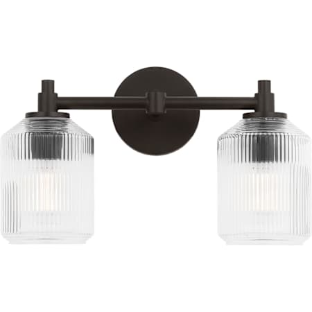 Visual Comfort Barstow 2 Light 9" Tall Bathroom Sconce Aged Iron
