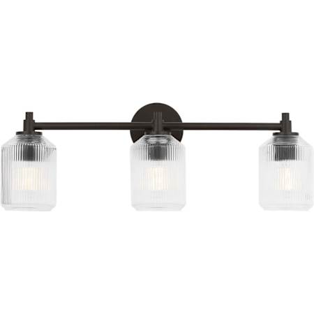 Visual Comfort Barstow 3 Light 9" Tall Bathroom Sconce Aged Iron