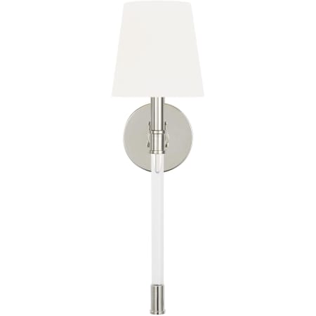 Visual Comfort Hanover 19" Tall Bathroom Sconce Polished Nickel