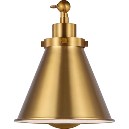 Visual Comfort Wellfleet 9" Tall Wall Sconce Burnished Brass