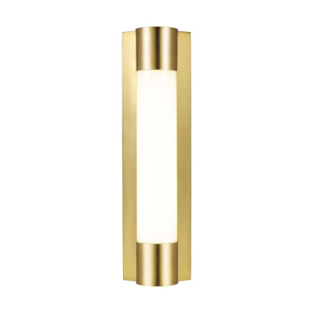 Visual Comfort Loring 5" Wide LED Bath Bar Burnished Brass
