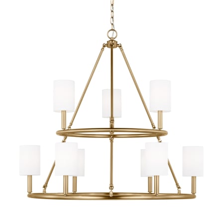 Visual Comfort Egmont 9-Light Extra Large Chandelier by Drew & Jonathan Satin Brass