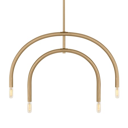 Visual Comfort Hadden 4-Light Small Chandelier by Drew & Jonathan Satin Brass
