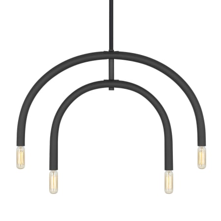 Visual Comfort Hadden 4-Light Medium Chandelier by Drew & Jonathan Midnight Black