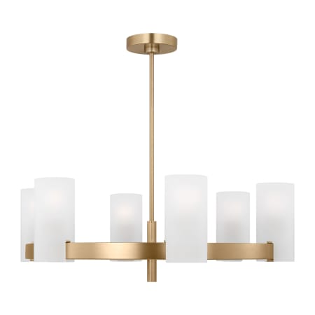 Visual Comfort Rhode 6-Light Large Chandelier by Drew & Jonathan Satin Brass