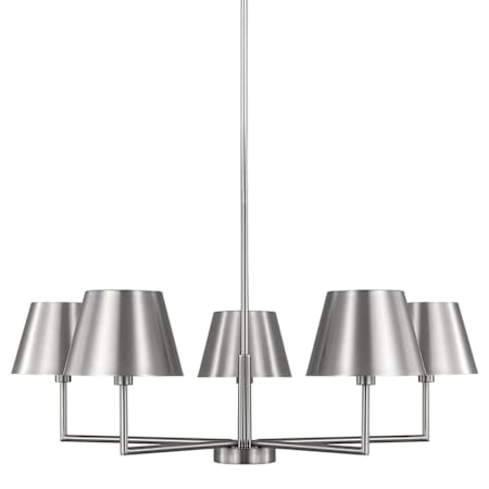 Visual Comfort Ender 5 Light 33" Wide Chandelier Brushed Nickel