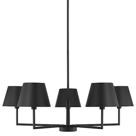 Visual Comfort Ender 5 Light 33" Wide Chandelier Midnight Black