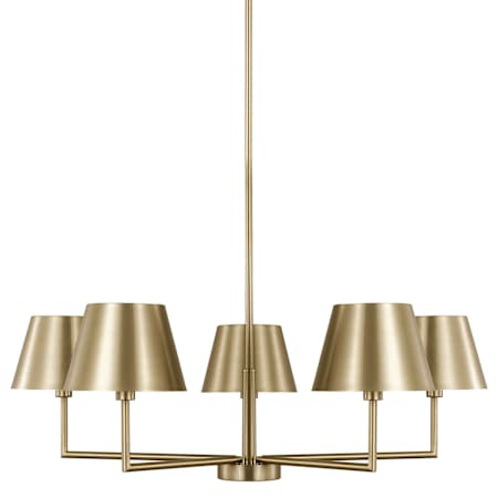 Visual Comfort Ender 5 Light 33" Wide Chandelier Satin Brass