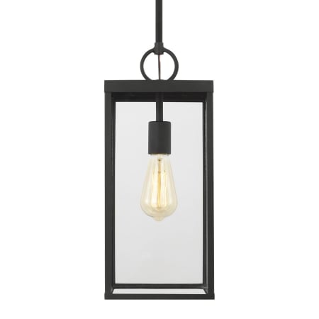 Visual Comfort Howell 1-Light Medium Pendant Lantern by Drew & Jonathan Textured Black