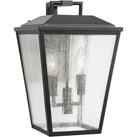 Visual Comfort Kennewick 2 Light 14" Tall Outdoor Wall Sconce with Clear Seedy Glass Panels Antique Bronze