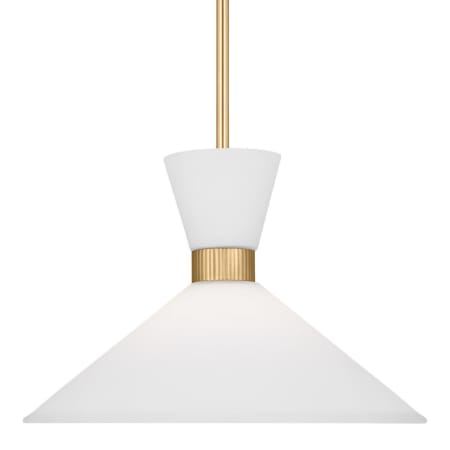 Visual Comfort Belcarra 1-Light Medium Pendant by Drew & Jonathan Satin Brass