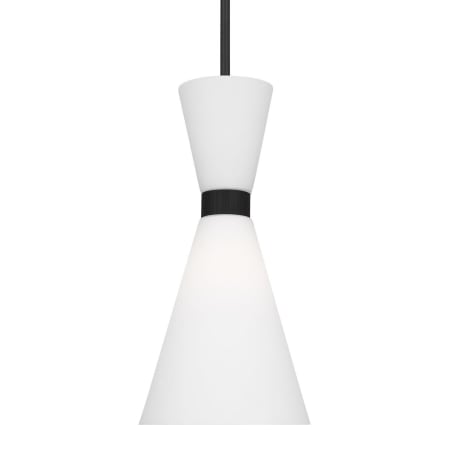Visual Comfort Belcarra 1-Light Small Pendant by Drew & Jonathan Midnight Black