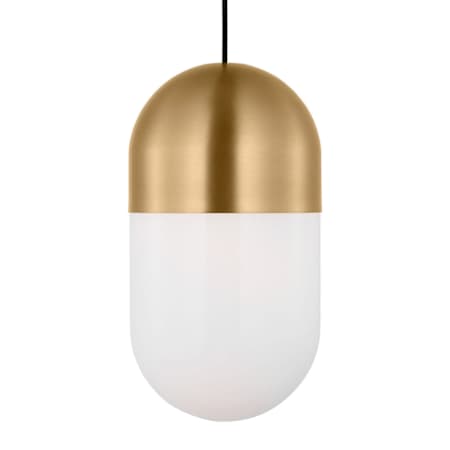 Visual Comfort Foster 1-Light Medium Pendant by Drew & Jonathan Satin Brass