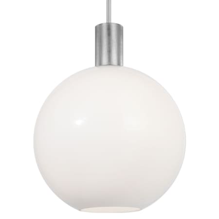 Visual Comfort Colewood 16" Wide Pendant with Milk Glass Shade Brushed Nickel