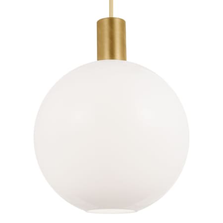 Visual Comfort Colewood 20" Wide Pendant with Milk Glass Shade Satin Brass