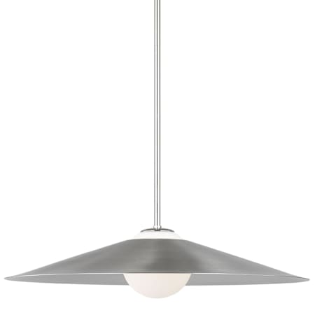 Visual Comfort Astra 24" Wide Pendant with Steel Outer And Frosted Glass Inner Shade Brushed Nickel