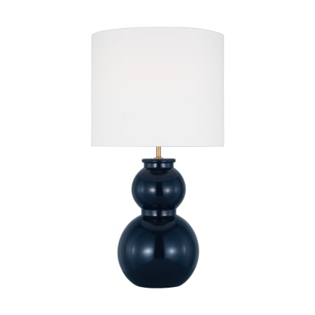 Visual Comfort Buckley 1-Light Medium Table Lamp by Drew & Jonathan Gloss Navy