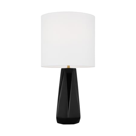 Visual Comfort Moresby 1-Light Medium Table Lamp by Drew & Jonathan Gloss Black