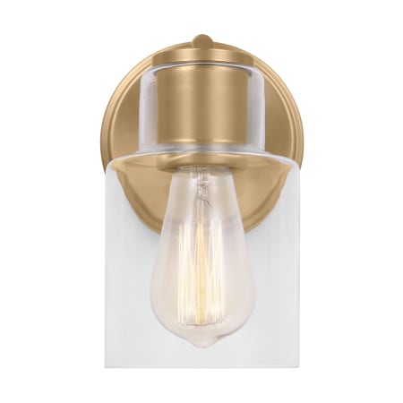 Visual Comfort Sayward 1-Light Vanity by Drew & Jonathan Satin Brass