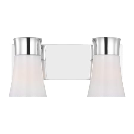 Visual Comfort Roy 2-Light Medium Vanity by Drew & Jonathan Chrome