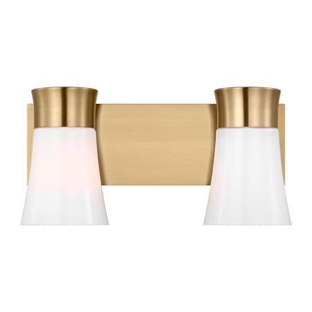 Visual Comfort Roy 2-Light Medium Vanity by Drew & Jonathan Satin Brass
