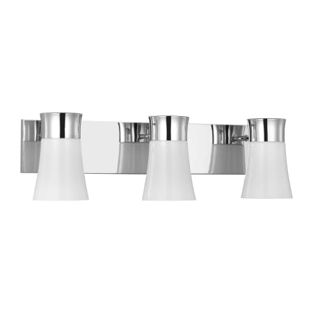 Visual Comfort Roy 3-Light Medium Vanity by Drew & Jonathan Chrome
