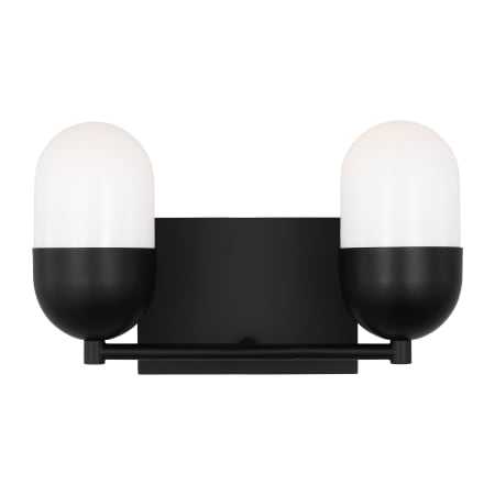 Visual Comfort Foster 2-Light Medium Vanity by Drew & Jonathan Midnight Black