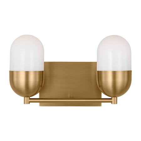Visual Comfort Foster 2-Light Medium Vanity by Drew & Jonathan Satin Brass