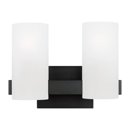 Visual Comfort Rhode 2-Light Vanity by Drew & Jonathan Midnight Black