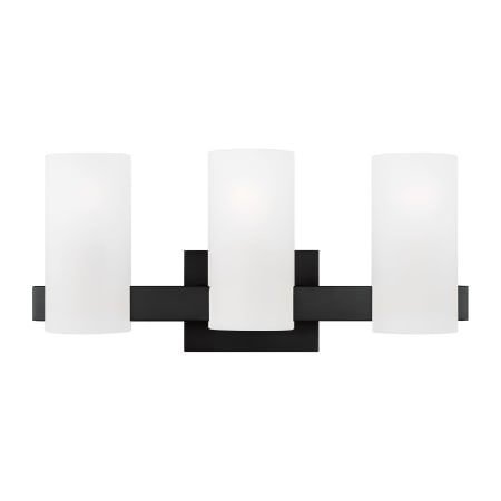 Visual Comfort Rhode 3-Light Vanity by Drew & Jonathan Midnight Black