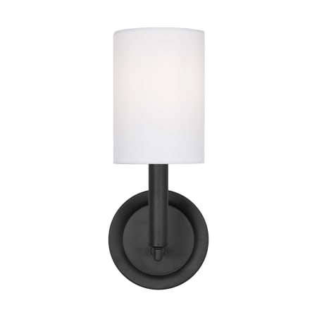 Visual Comfort Egmont 1-Light Medium Sconce by Drew & Jonathan Midnight Black