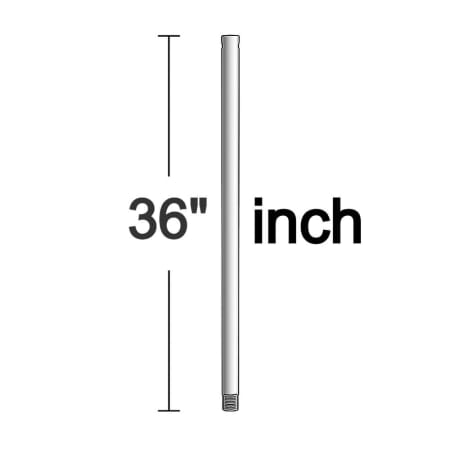 Visual Comfort 36" Downrod for Ceiling Fans Chrome