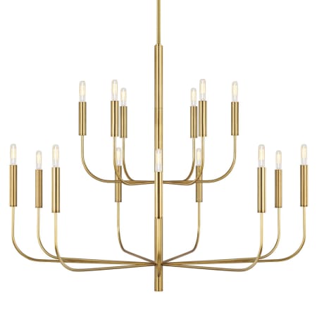 Visual Comfort Brianna 15 Light 49" Wide Chandelier Burnished Brass