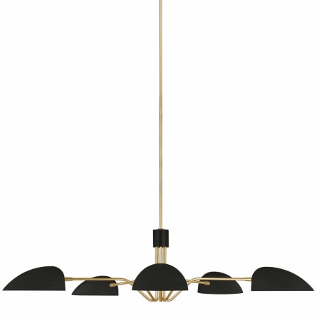 Visual Comfort Jane 5 Light 48" Wide Chandelier Midnight Black