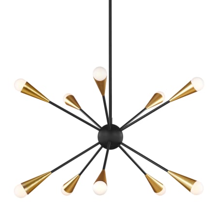 Visual Comfort Jax 10 Light 27" Wide Sputnik Chandelier Midnight Black