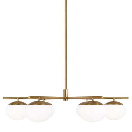Visual Comfort Lune 6 Light 34" Wide Chandelier Burnished Brass