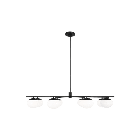 Visual Comfort Lune 8 Light 49" Wide Chandelier Aged Iron