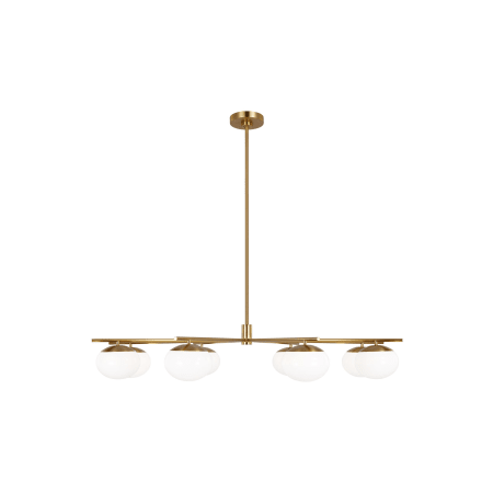 Visual Comfort Lune 8 Light 49" Wide Chandelier Burnished Brass