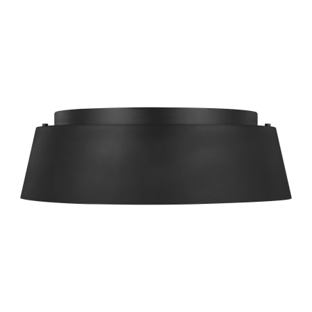Visual Comfort Asher 3 Light 15" Wide Flush Mount Ceiling Fixture Midnight Black