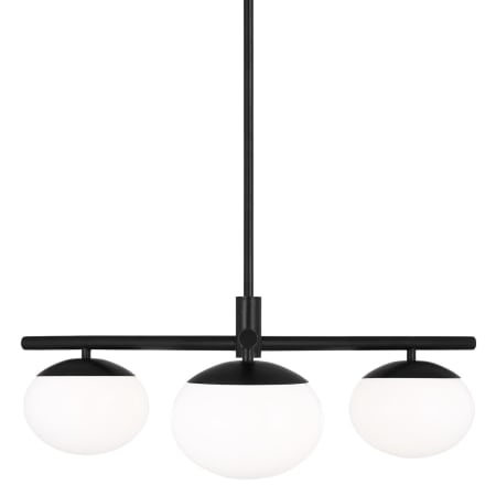 Visual Comfort Lune 3 Light 27" Wide Chandelier Aged Iron