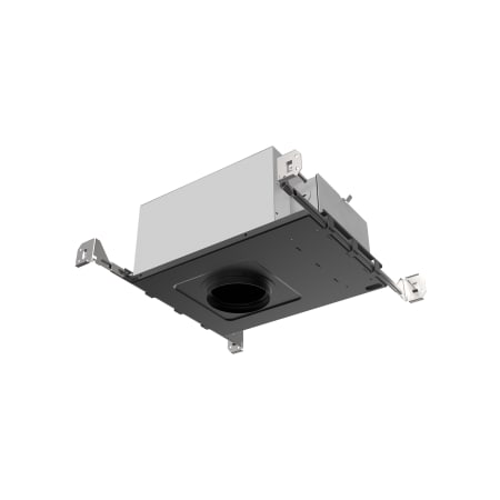 Visual Comfort Entra 3500K LED Round Adjustable New Construction 3" Trim Recessed Housing - Chicago Plenum Rated Black